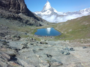 リッフェリ湖に映る逆さマッターホルン