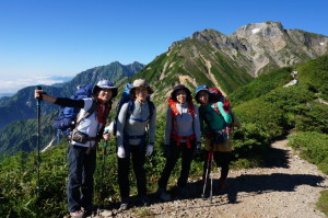 五竜・鹿島槍をバックに！