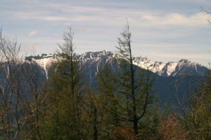 木曽駒ケ岳１０Ｋｍ程の近距離です
